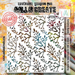 AALL and Create 228 - 6'x6' Stencil- Swirly Contrary 