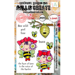 AALL and Create : 1129 - A6 Stamp Set - Bee Free 