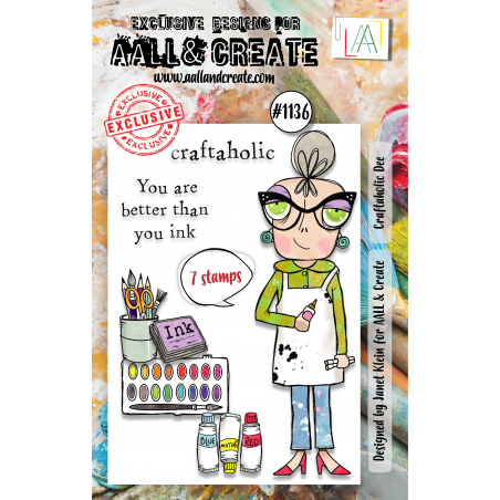 AALL and Create : 1136 - A7 Stamp Set - Craftaholic Dee 
