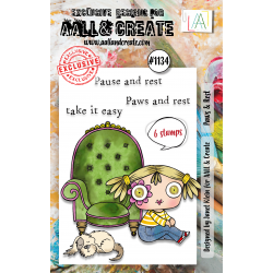 AALL and Create : 1134 - A7 Stamp Set - Paws and Rest 
