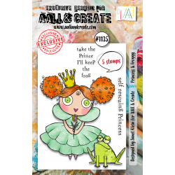 AALL and Create : 1135 - A7 Stamp Set - Princess and Froggy 
