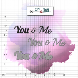 Duo die-tampon clear : You and me - DIY and Cie 