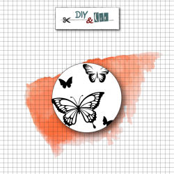 Sceau en laiton : Papillons- DIY and Cie 