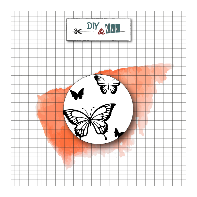 Sceau en laiton : Papillons- DIY and Cie 