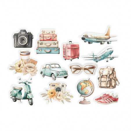 Ephemera set Travel Journal, 13pcs - P13 