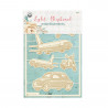 Light chipboard embellishments Travel Journal 01, 4x6, 6pcs - P13 