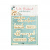 Light chipboard embellishments Travel Journal ENGLISH, 4x6, 8pcs - P13 