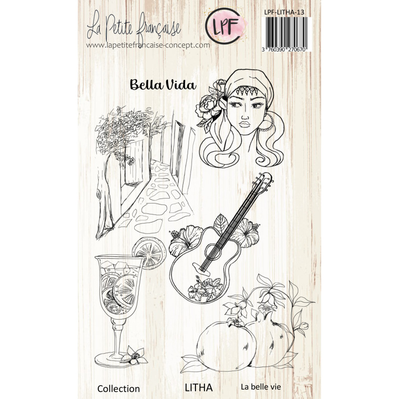 Tampon clear : Collection LITHA - La belle vie- La Petite Francaise 