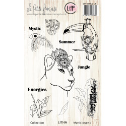 Tampon clear : Collection LITHA - Mystic jungle 1- La Petite Francaise 