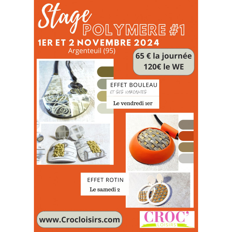 Stage POLYMERE 1 avec H. JEANCLAUDE 01 et 02/11/24 - ARGENTEUIL