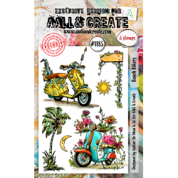 Tampon Clear - 1185 - Beach Bikers - AALL and Create 