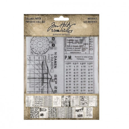 Tim Holtz Collage Paper Archives