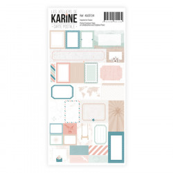 Carte Postale - stickers étiquettes - Les Ateliers de Karine 