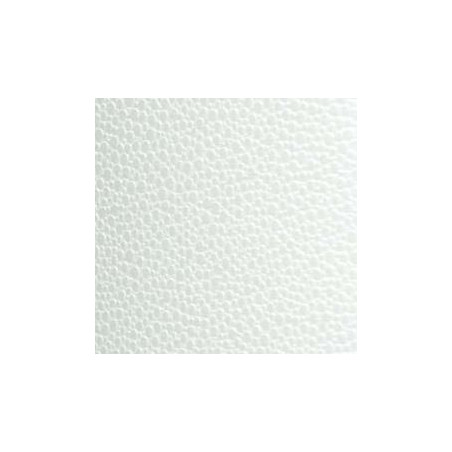 Feuille papier skivertex aspect cuir texturé bulles 30x30cm blanc 