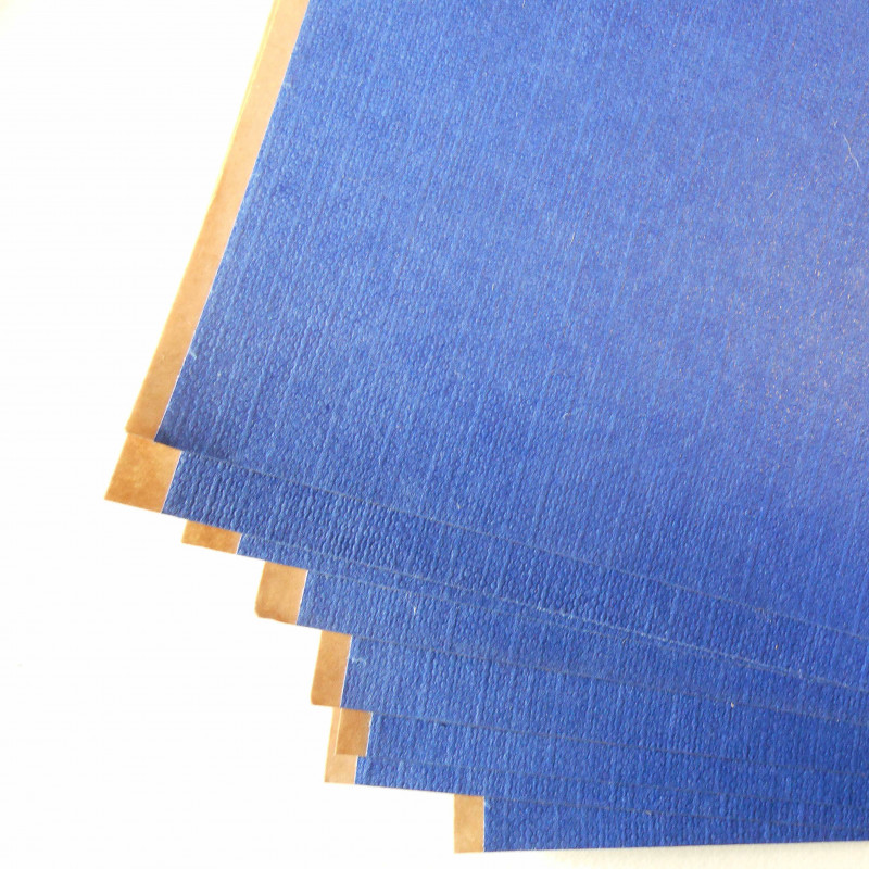 Feuille papier adhésif bleu vif 30x30cm 