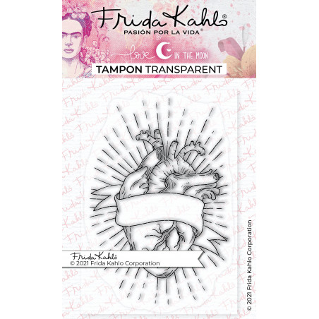 Tampon transparent officiel Frida Kahlo - Mon Coeur 