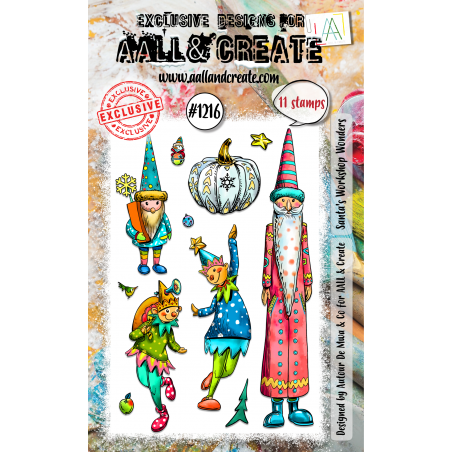 Tampon Clear - 1216 - Santa's Workshop Wonders - AALL and Create 