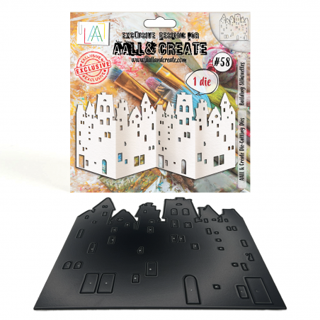 DI-058 - Die-Cutting Die Set - Building Silhouettes - AALL and Create 