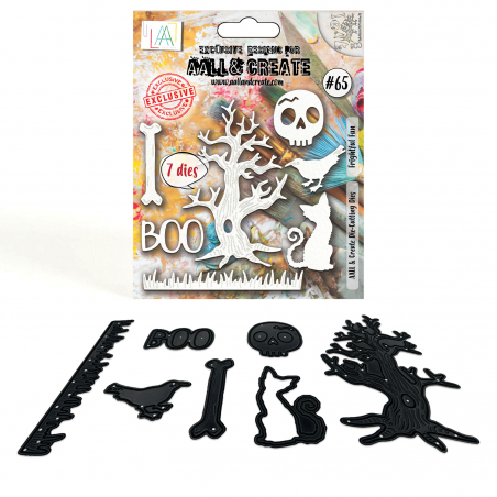 DI-065 - Die-Cutting Die Set -Frightful Fun - AALL and Create 