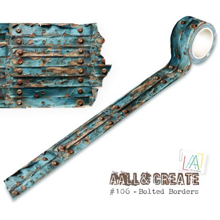 MT-106 - Masking Tape - Bolted Borders - AALL and Create 