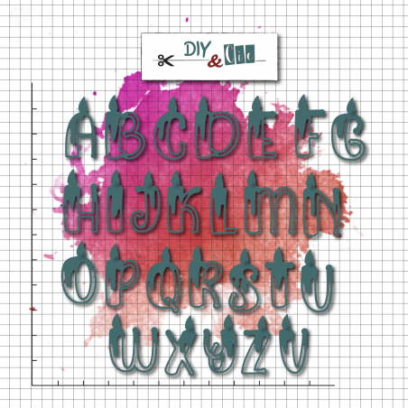 Set de dies : Alphabet bougie- DIY and Cie 