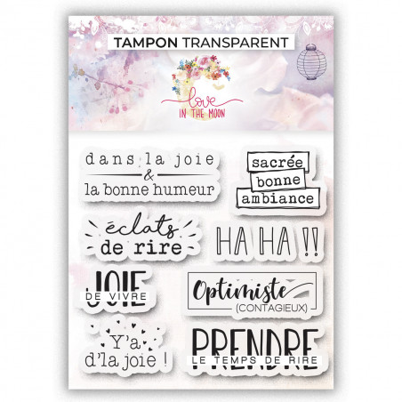 Planche de tampons - Joie de vivre - Love in the moon 