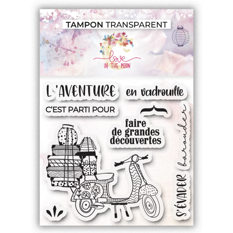 Planche de tampons - L'aventure et Evasion - Love in the moon 