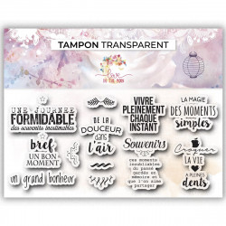 Set de 11 tampons clear - Moments sympas - Love in the moon 