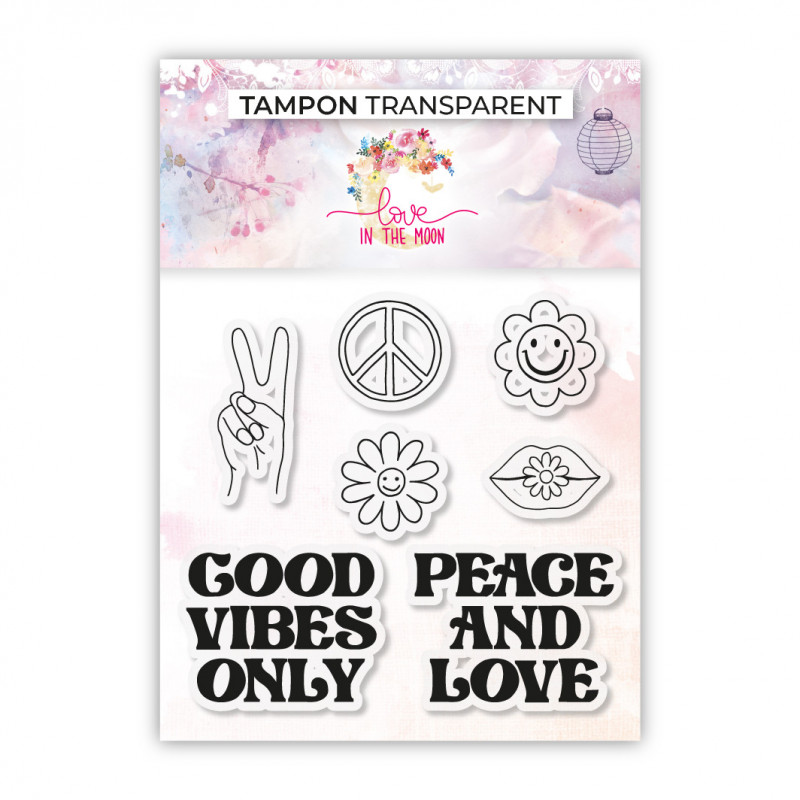 Set de 7 tampons - Good vibes only 