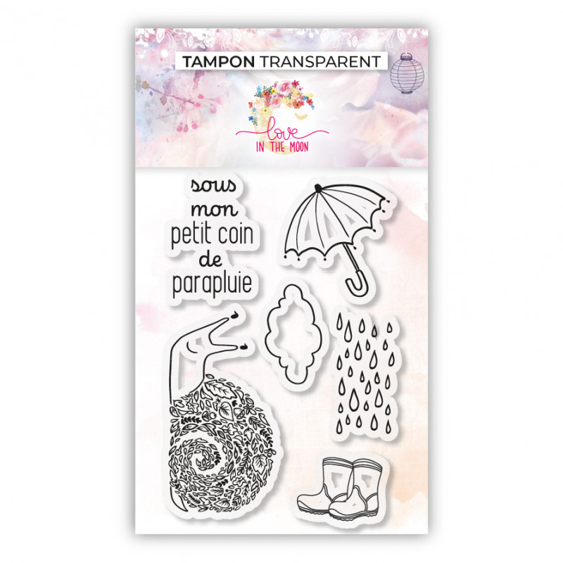 Set de 6 tampons - Petit coin de parapluie 