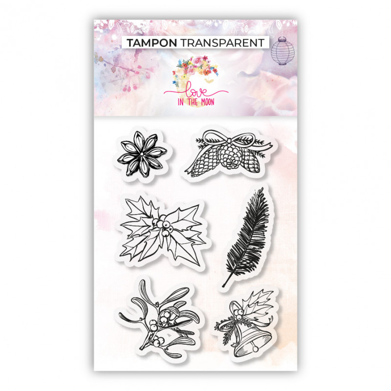 Tampons Clear - La nature à Noël - Love in the Moon 