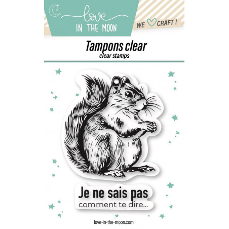 Planche de tampons - Timide écureuil - Love in the Moon 