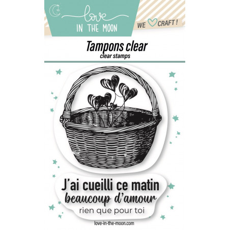 Planche de tampons - Panier d'amour - Love in the Moon 