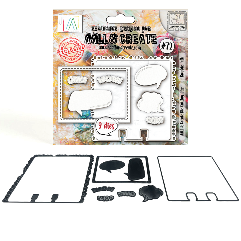 DI-072 - Die-Cutting Die Set - Bubble Talk - AALL and Create 