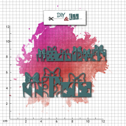Set de dies : Frise de cadeaux- DIY and Cie 