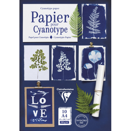 Pochette de 10 feuilles pour Cyanotype 