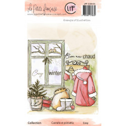 Tampon clear : Collection Cannelle et Poinsetia - Cosy- La Petite Francaise 