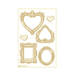 Light chipboard embellishments Love Stories 06, 4x6', 6pcs -P13 