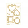 Light chipboard embellishments Love Stories 06, 4x6', 6pcs -P13 