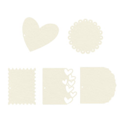 Light chipboard album base Love Stories - Mix and match, 6x6', 1set -P13 