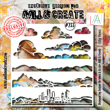 AALL and Create 233 - 6'x6' Stencil- City Views 