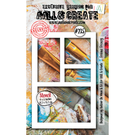 AALL and Create 235 - 6'x6' Stencil- Frame Frenzy 