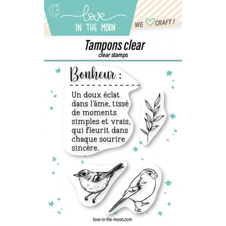 Planche de tampons - Bonheur - Love in the Moon 