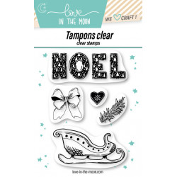 Planche de tampons - Noël & Traineau - Love in the Moon 