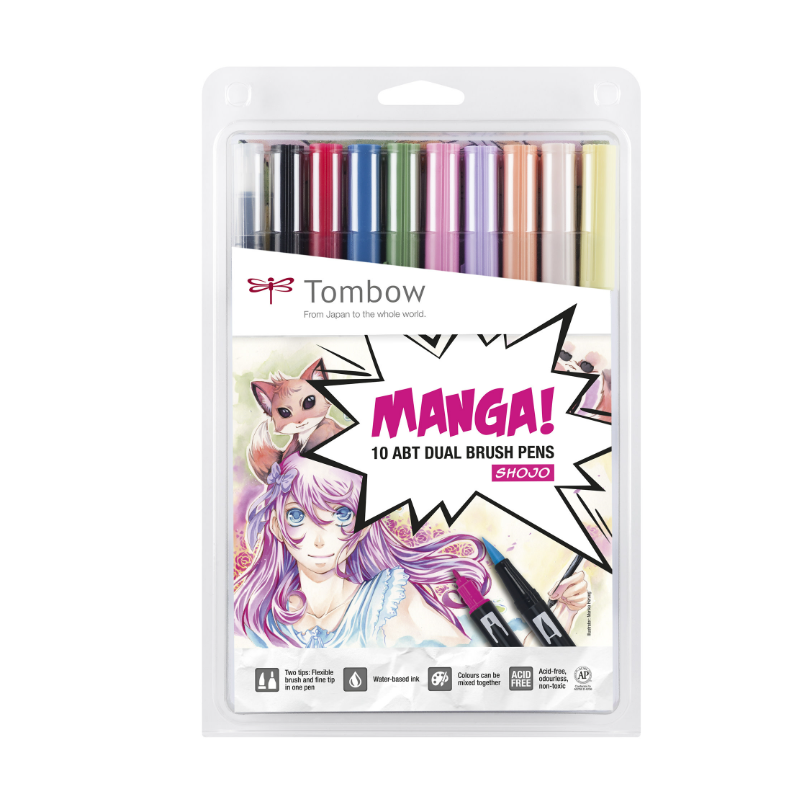 Tombow ABT Dual Brush Pen Set Kit MANGA 2