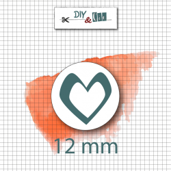 Sceau en laiton : Mini coeur 12 mm- DIY and Cie