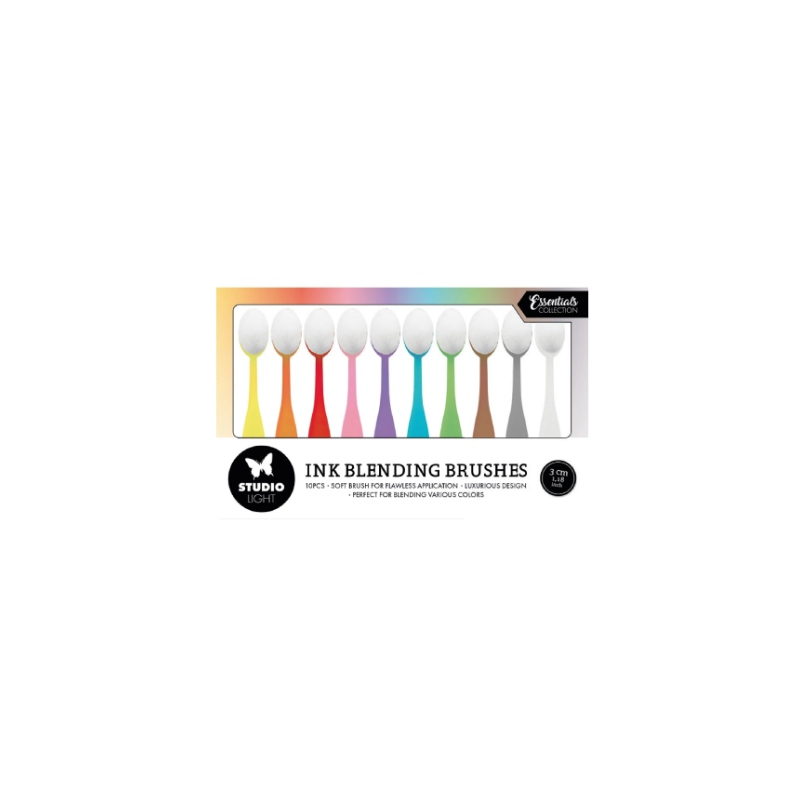 Studio Light • Essentials Blending Brushes
3cm Soft Brush 10pcs 