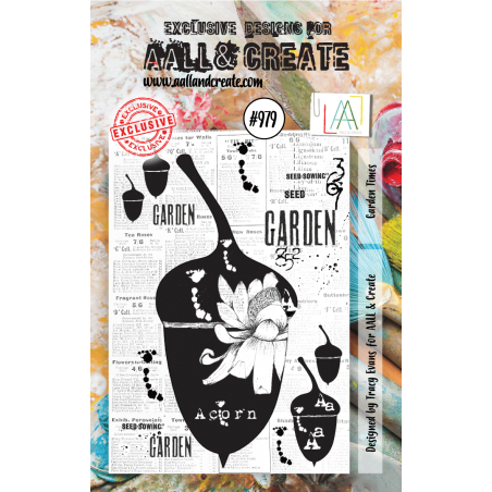 AALL and Create 979 - A7 Stamp Set - Garden Times 