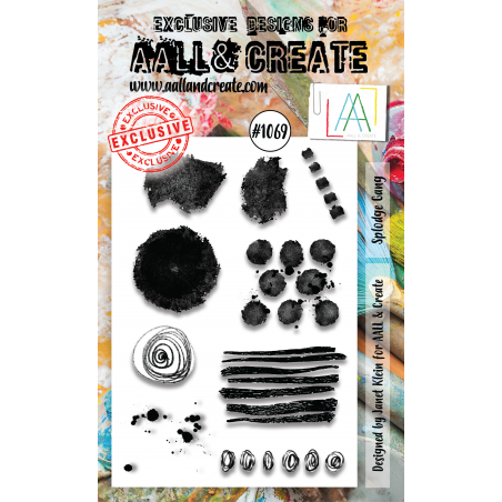 AALL and Create 1069 - A6 Stamp Set - Splodge Gang 