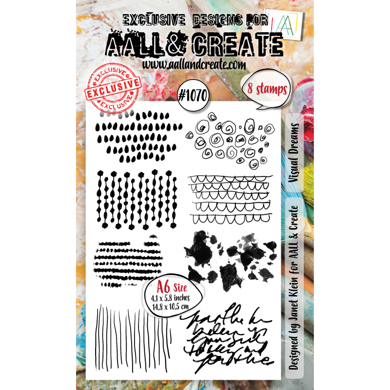 AALL and Create 1070 - A6 Stamp Set - Visual Dreams 